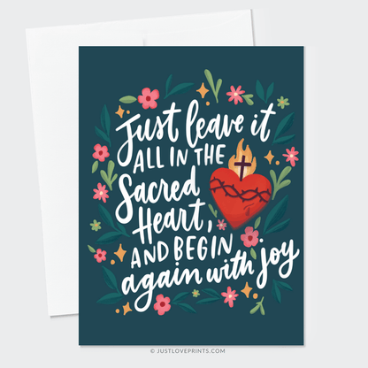 Begin Again with Joy Greeting Card