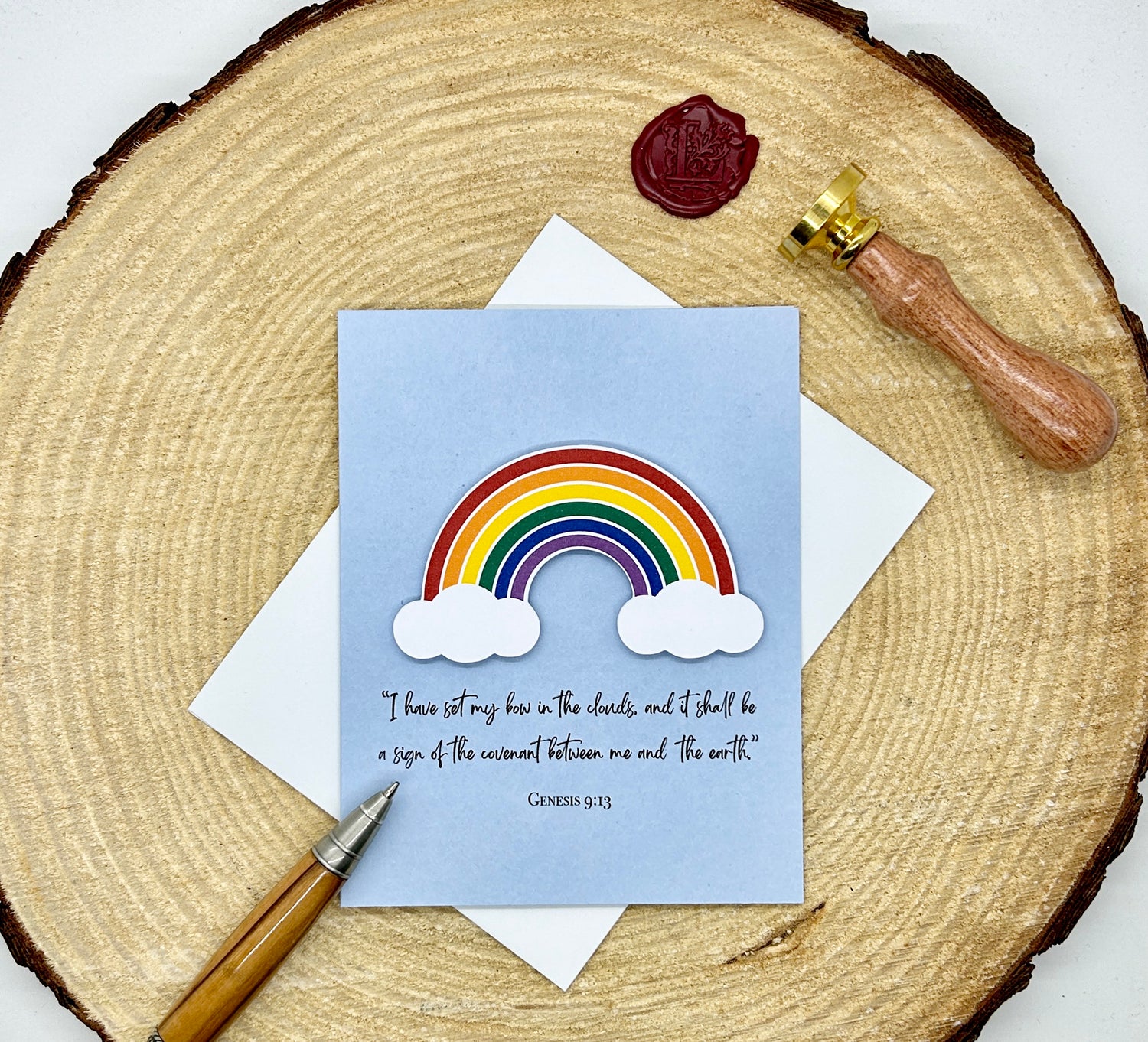 Genesis Rainbow Greeting Card