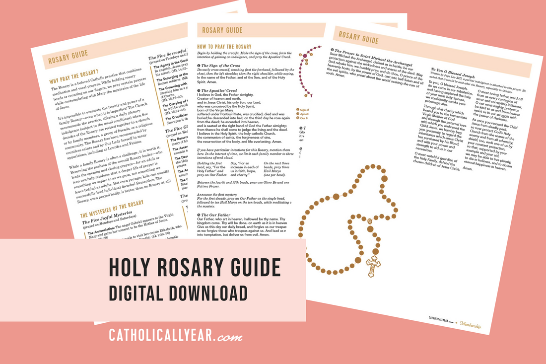 Holy Rosary Guide {Digital Download}