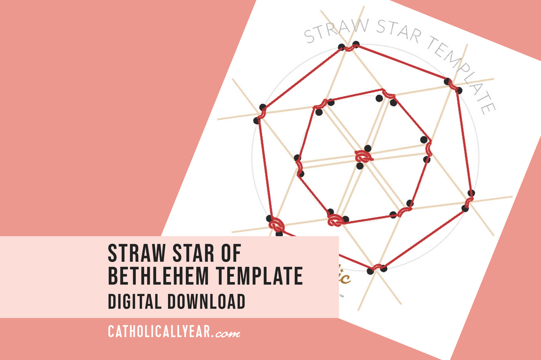 Additional Straw Star of Bethlehem Outlines {Digital Download}