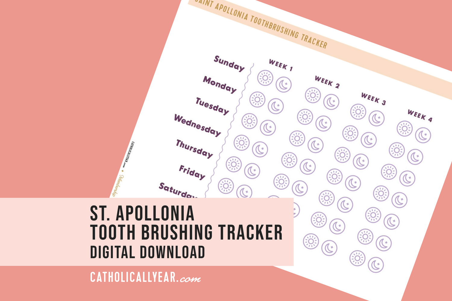 Tooth Brushing Tracker {Digital Download}