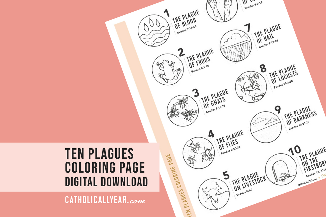 Ten Plagues Coloring Page {Digital Download}