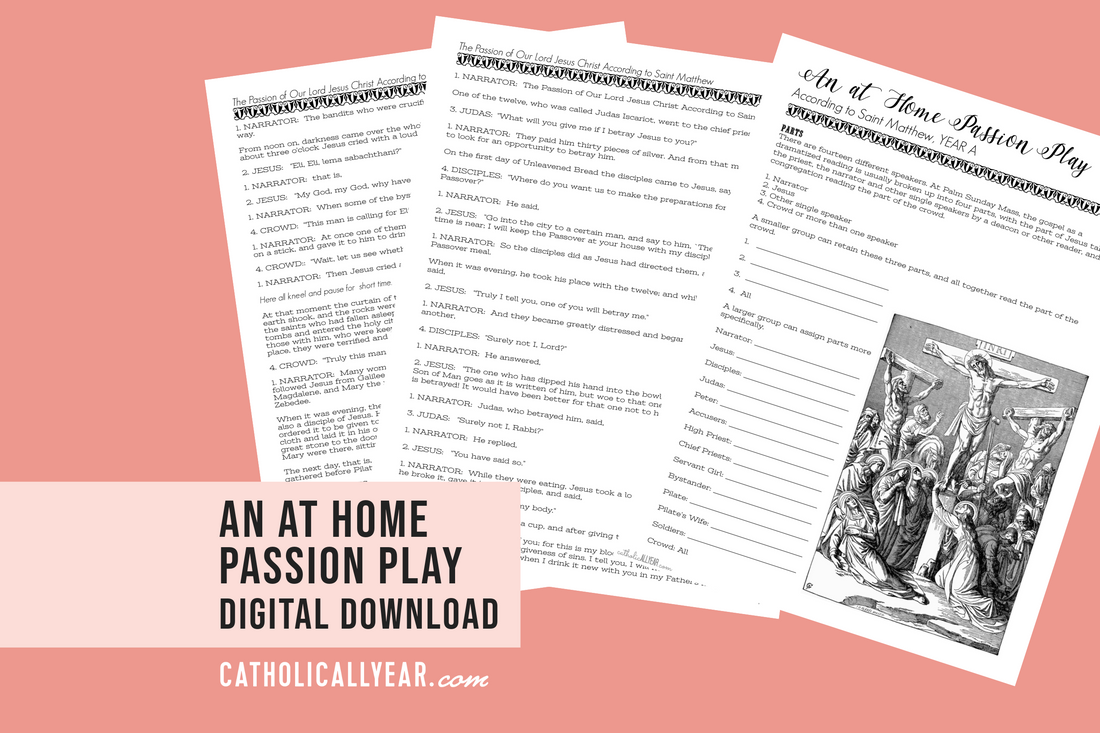 An At Home Passion Play {Digital Download}