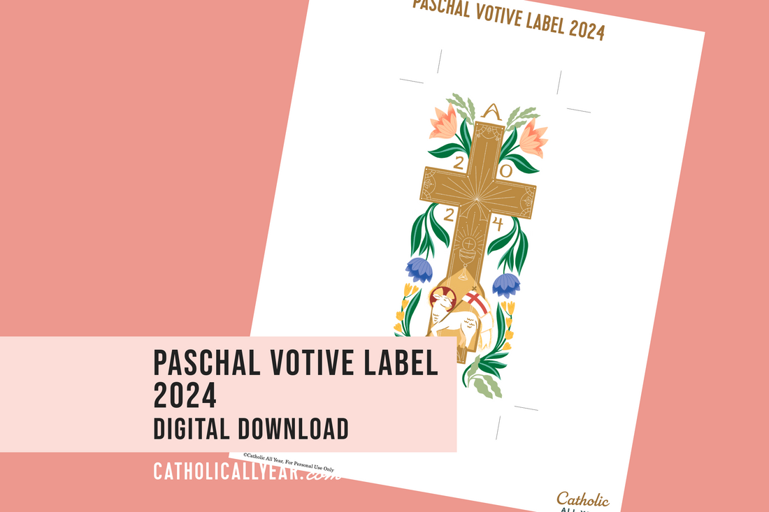 2024 Paschal Votive Label {Digital Download}