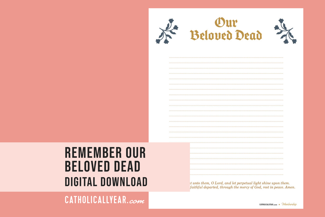 Remember Our Beloved Dead Activity {Digital Download}