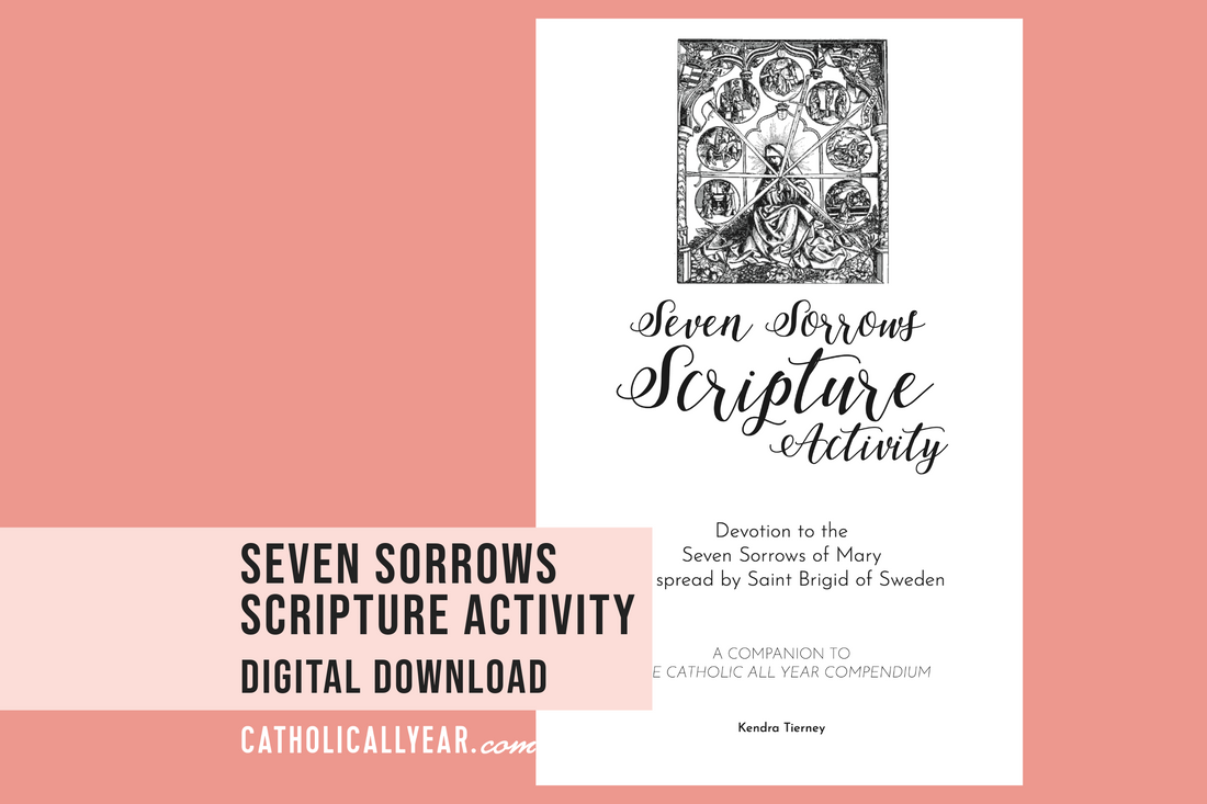 Seven Sorrows Scripture Activity {Digital Download}