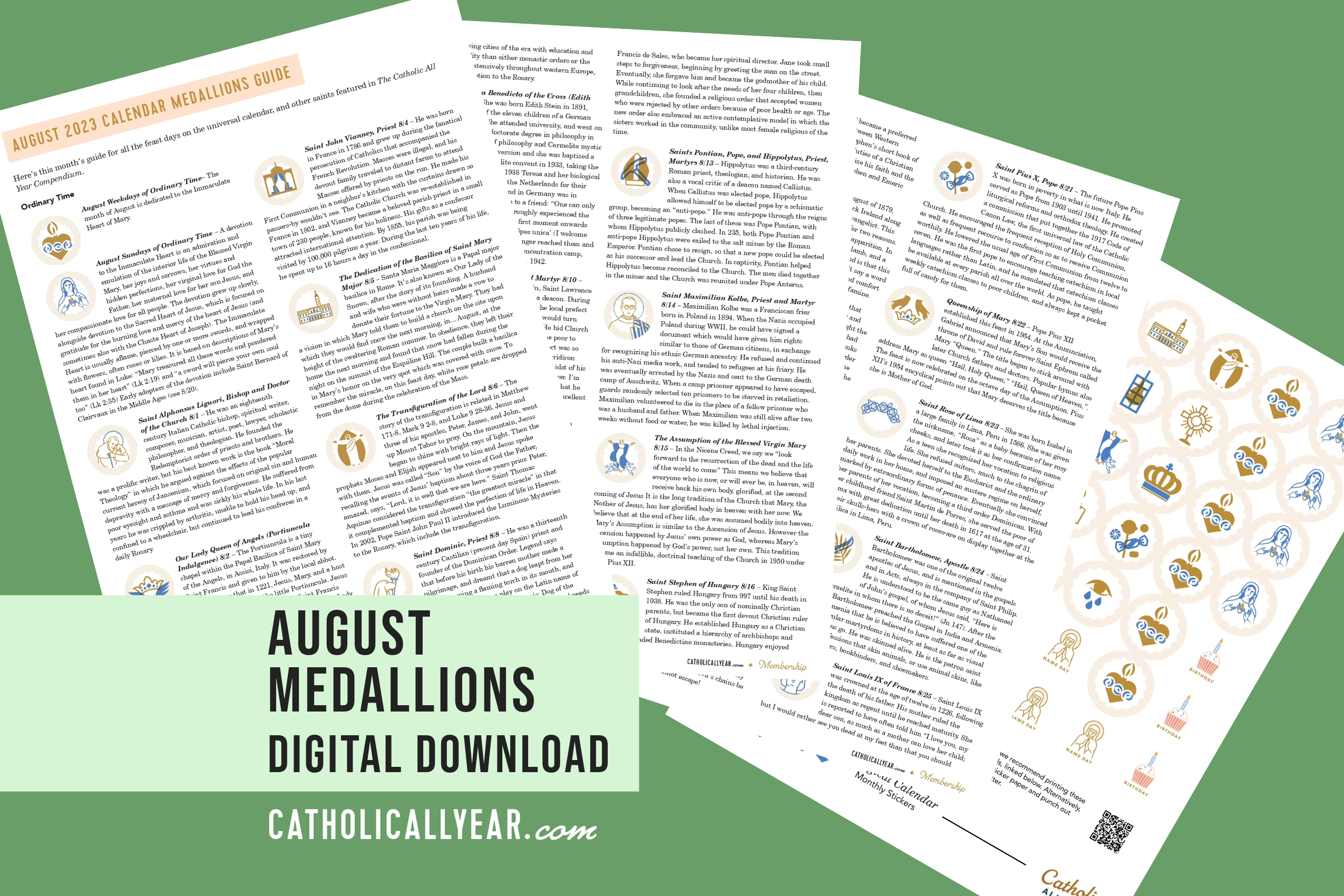 August Medallions