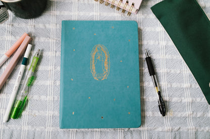 Our Lady of Guadalupe Journal with Gold Detailing