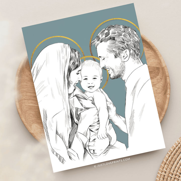 Holy Family Greeting Card