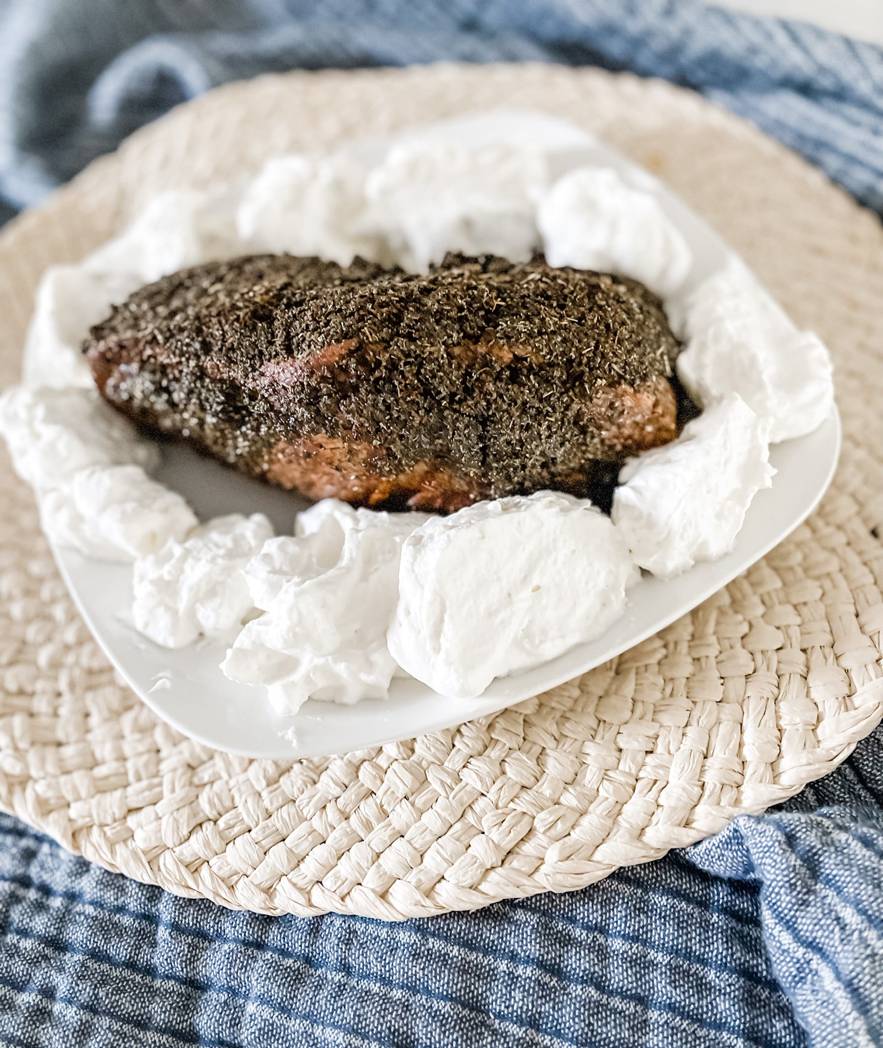 Assumption Herb Roast with Horseradish Cloud - August 15 - The Assumption of the Blessed Virgin Mary