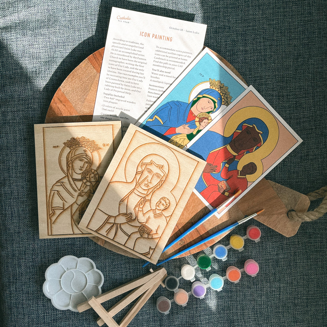 St. Luke Icon Painting DIY Kit