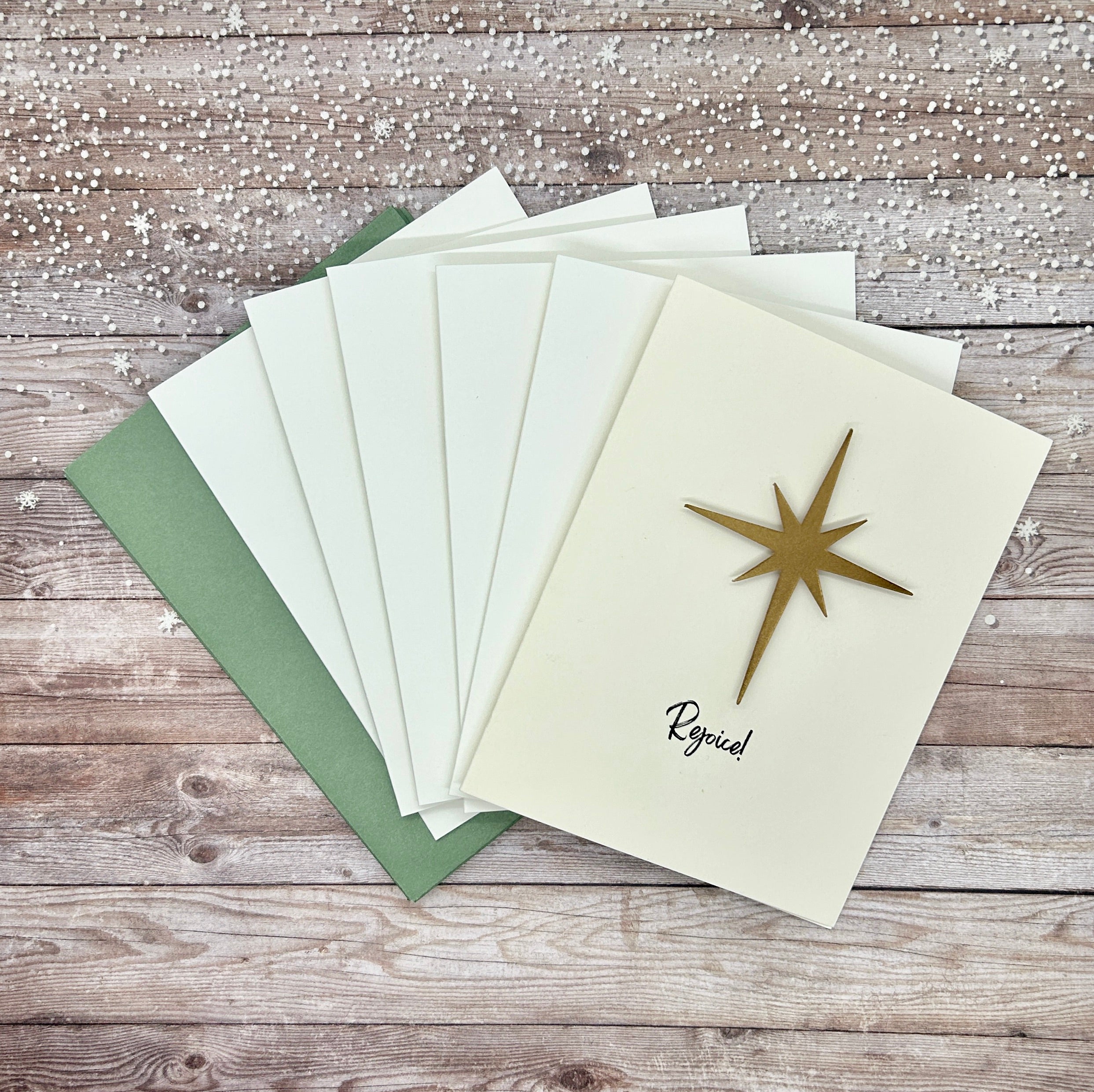 Rejoice Star of Bethlehem Christmas Cards/Boxed 6PK