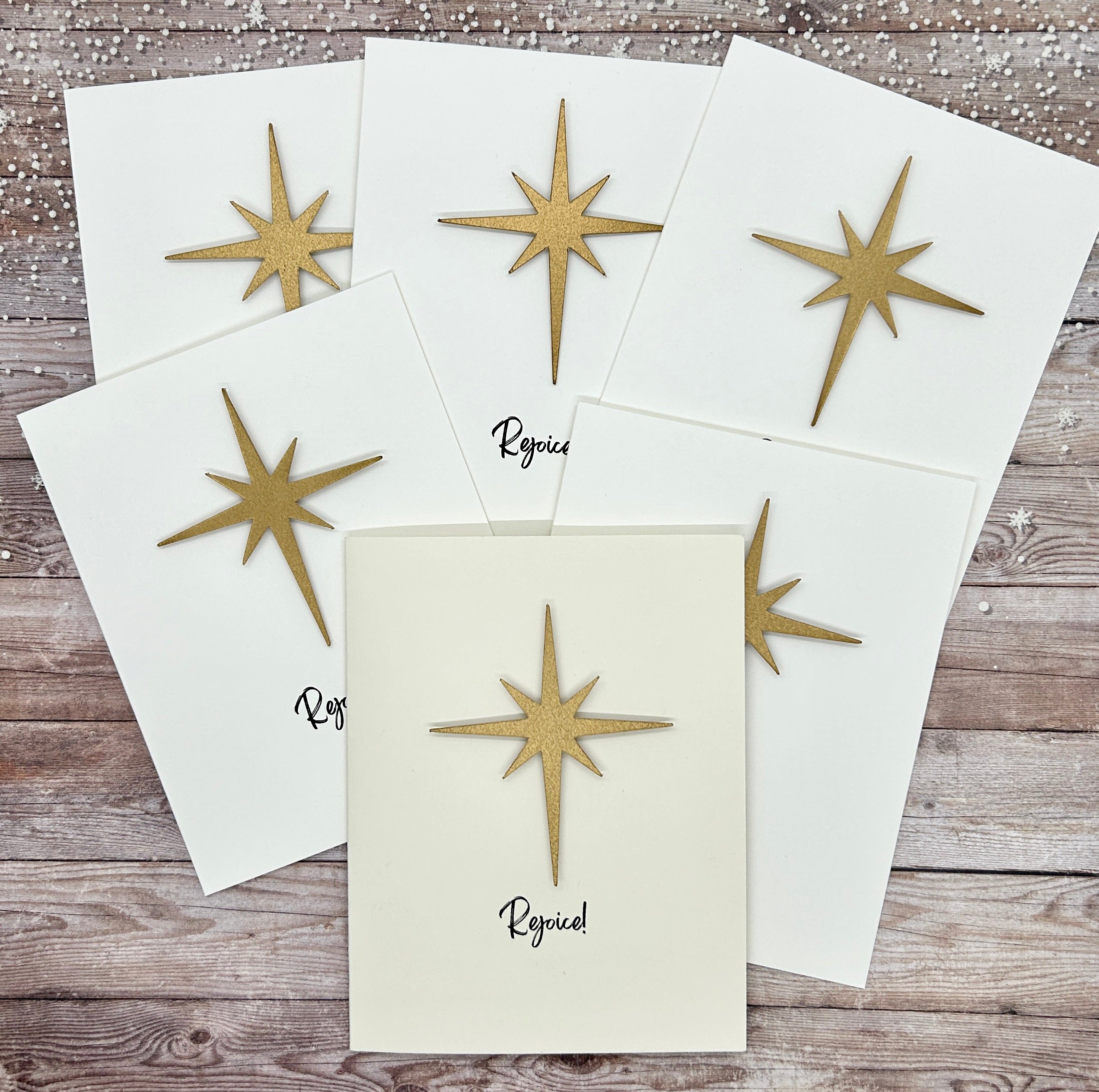 Rejoice Star of Bethlehem Christmas Cards/Boxed 6PK