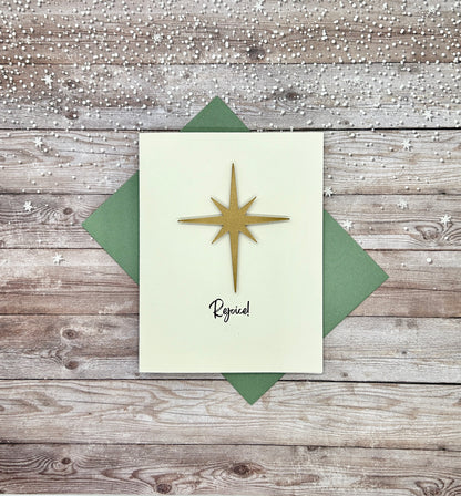 Rejoice Star of Bethlehem Christmas Cards/Boxed 6PK