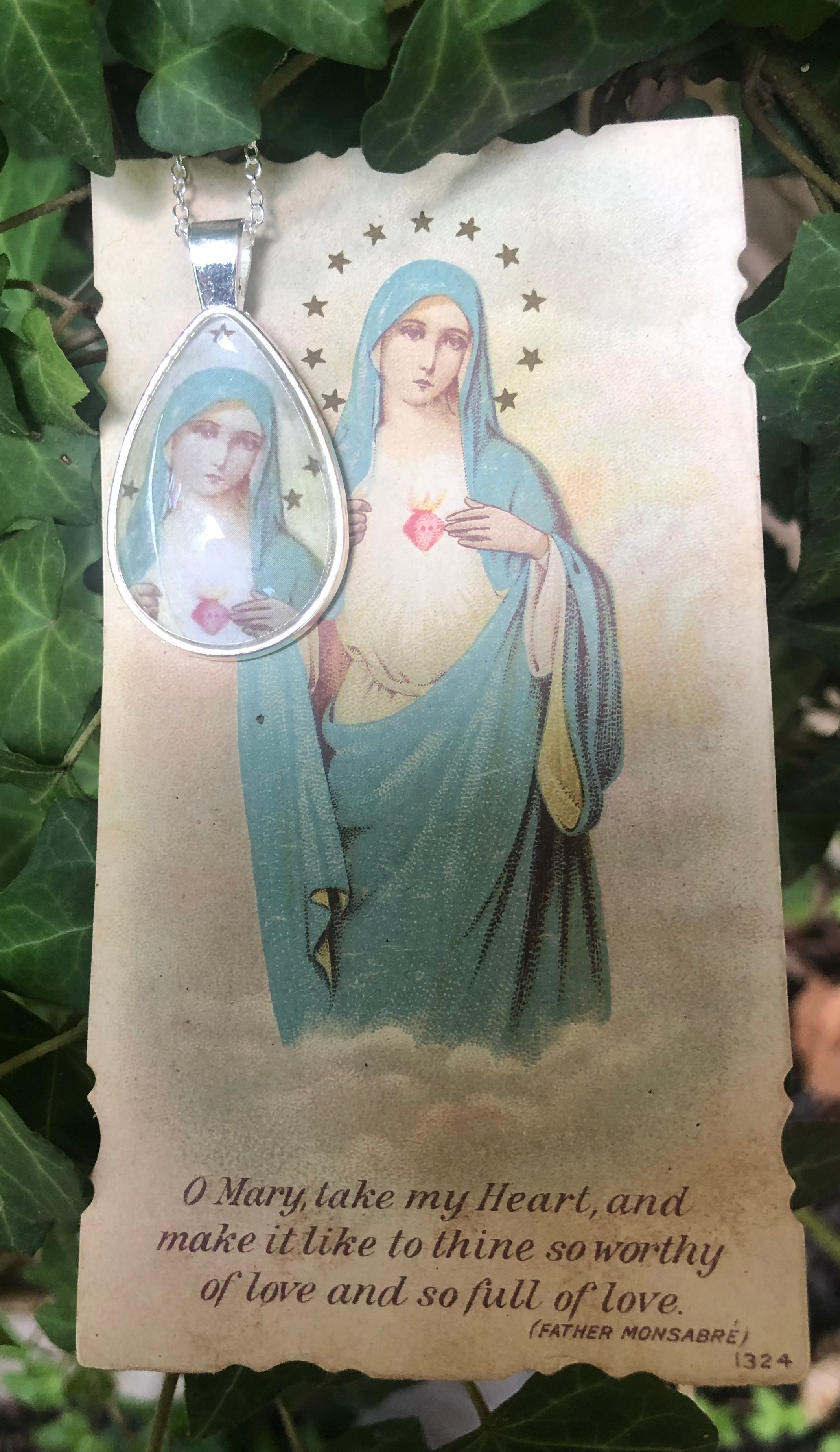 Vintage Holy Card Pendants
