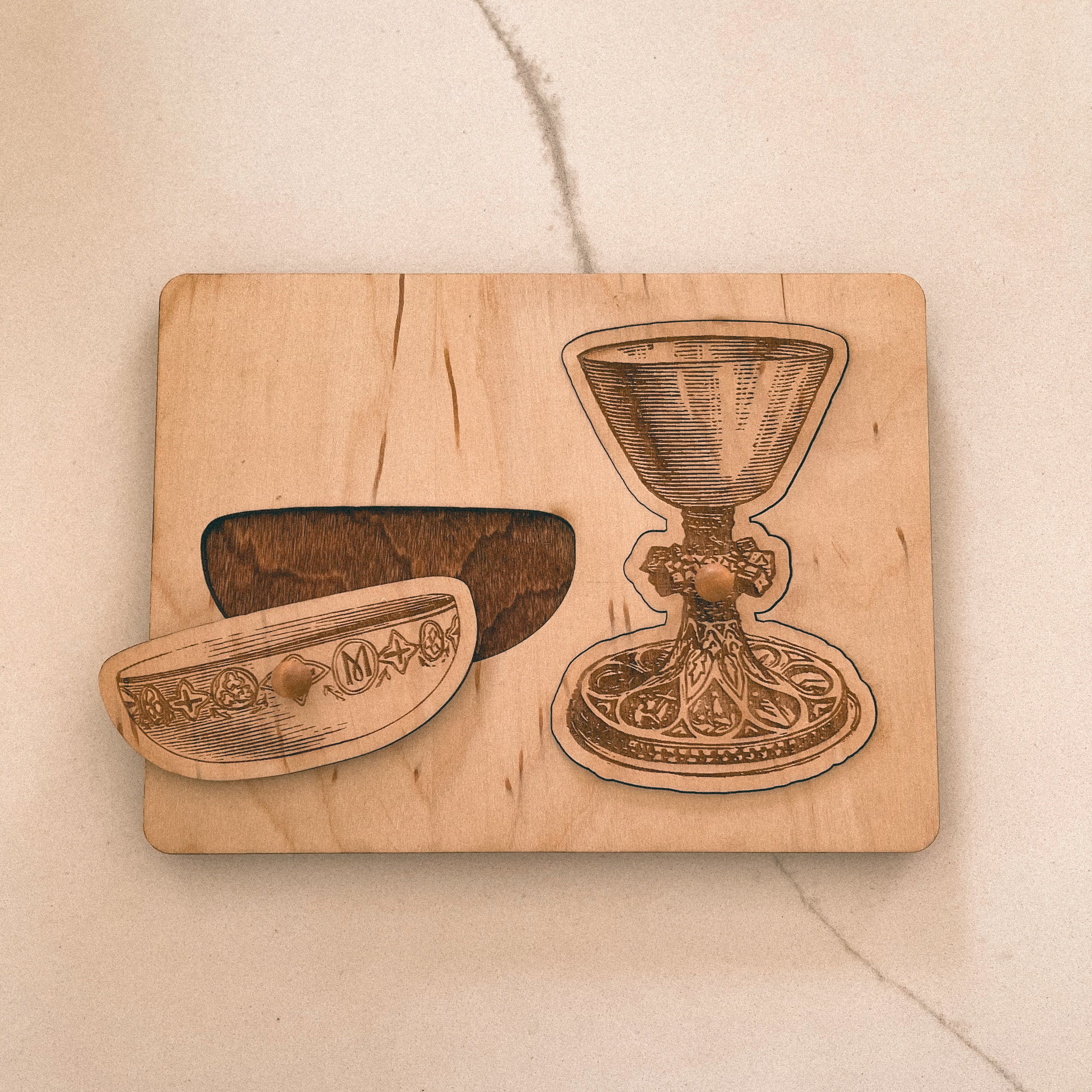 Wooden Chalice &amp; Paten Puzzle