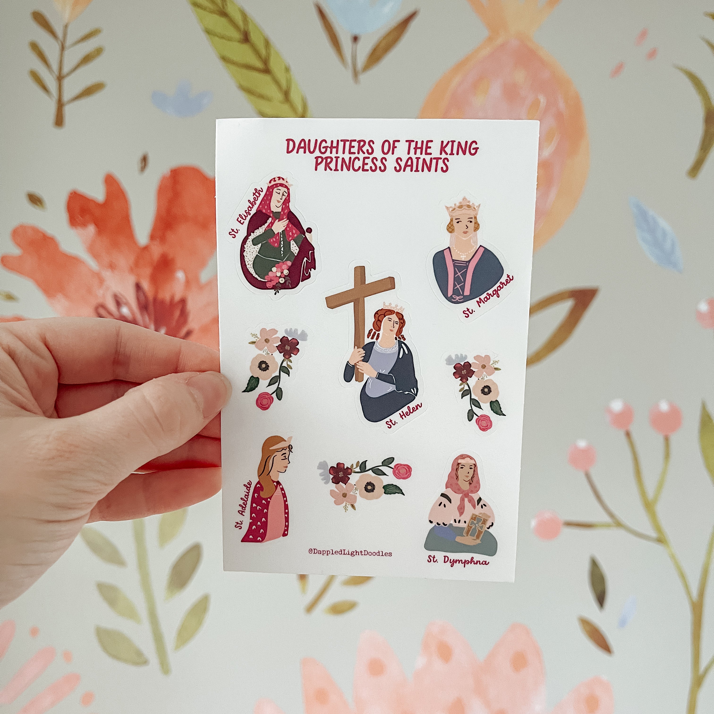 Princess Saints Sticker Sheet