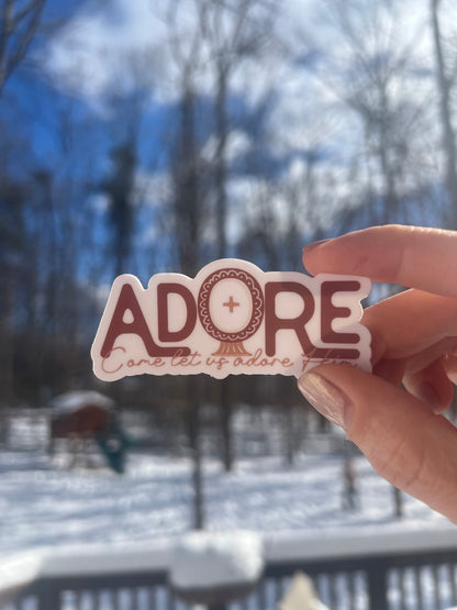 Adore Him Sticker