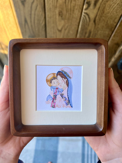 Mon Jesus Hand-Painted Tiny Framed Art