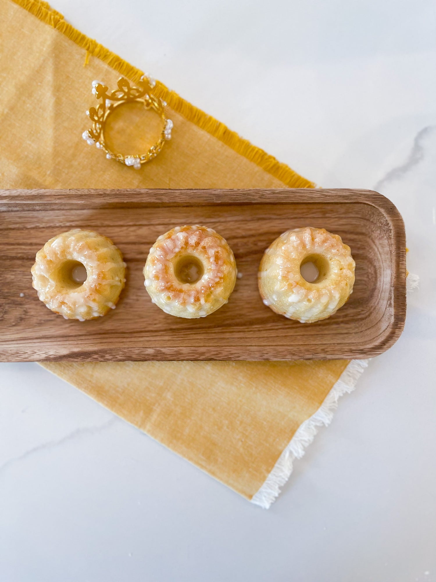 Mini Lemon Bundt Cake Crowns - November 20 - Jesus Christ, King of the Universe