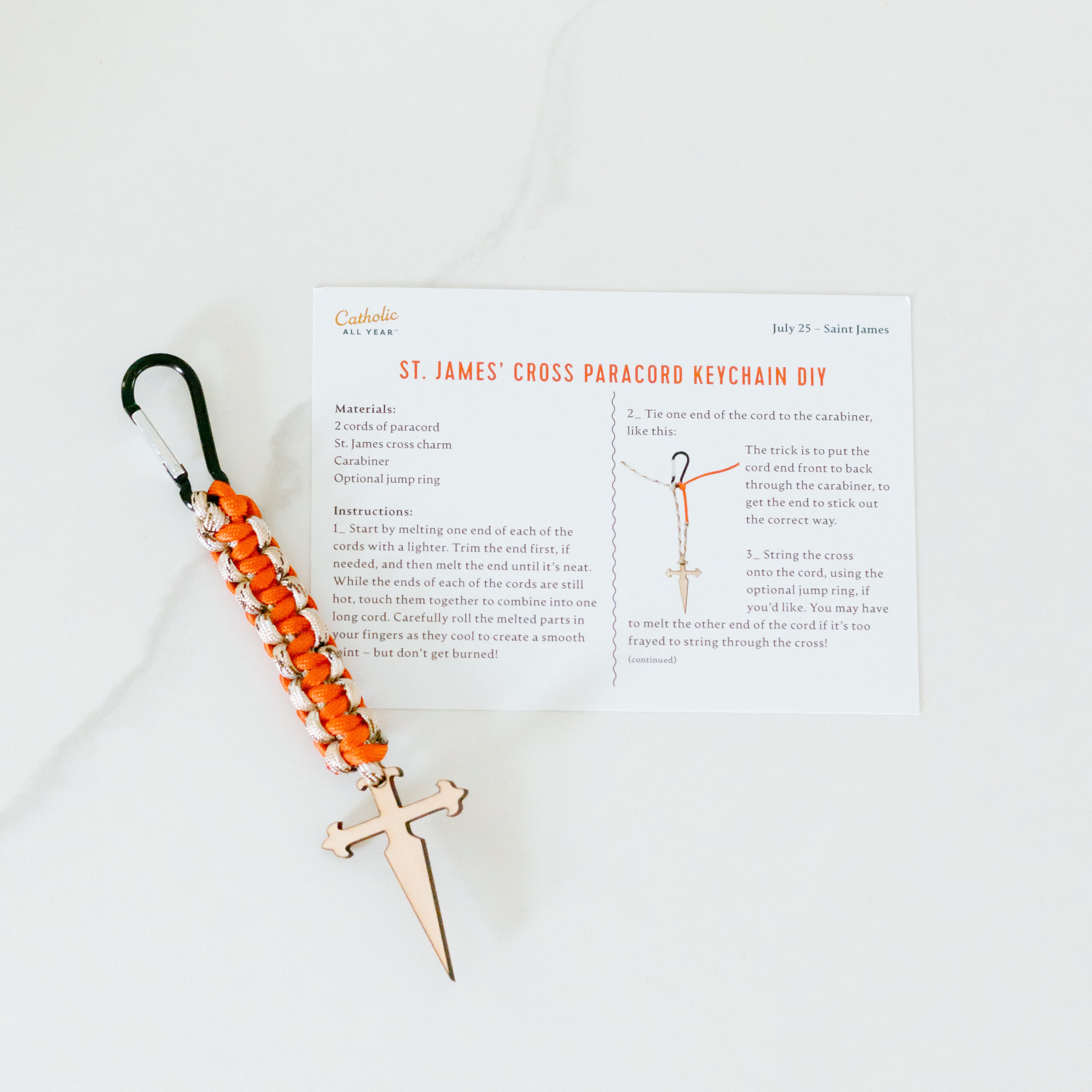 St. James Paracord DIY Keychain