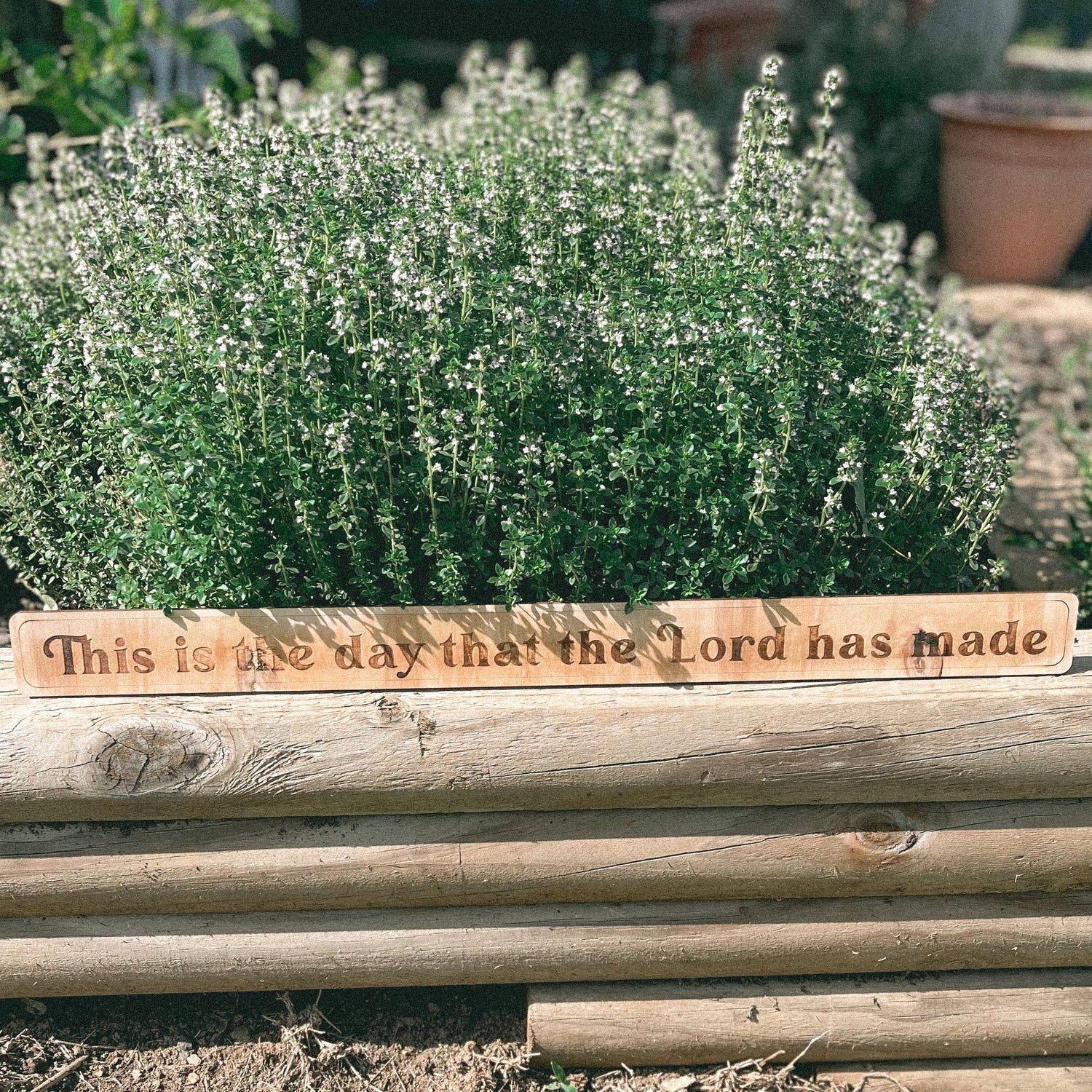 &quot;This is the Day&quot; Wooden Sign