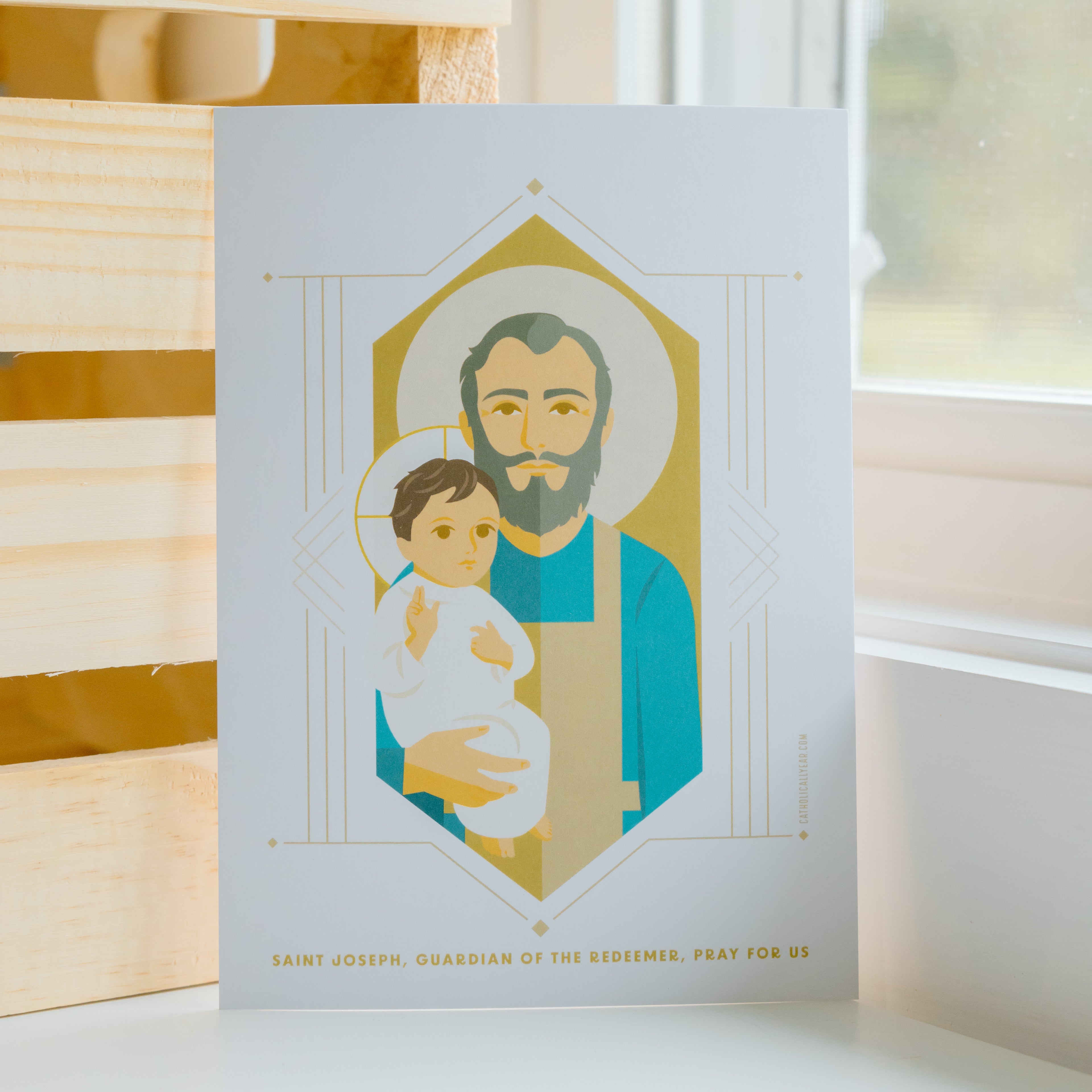 St. Joseph with Jesus Print