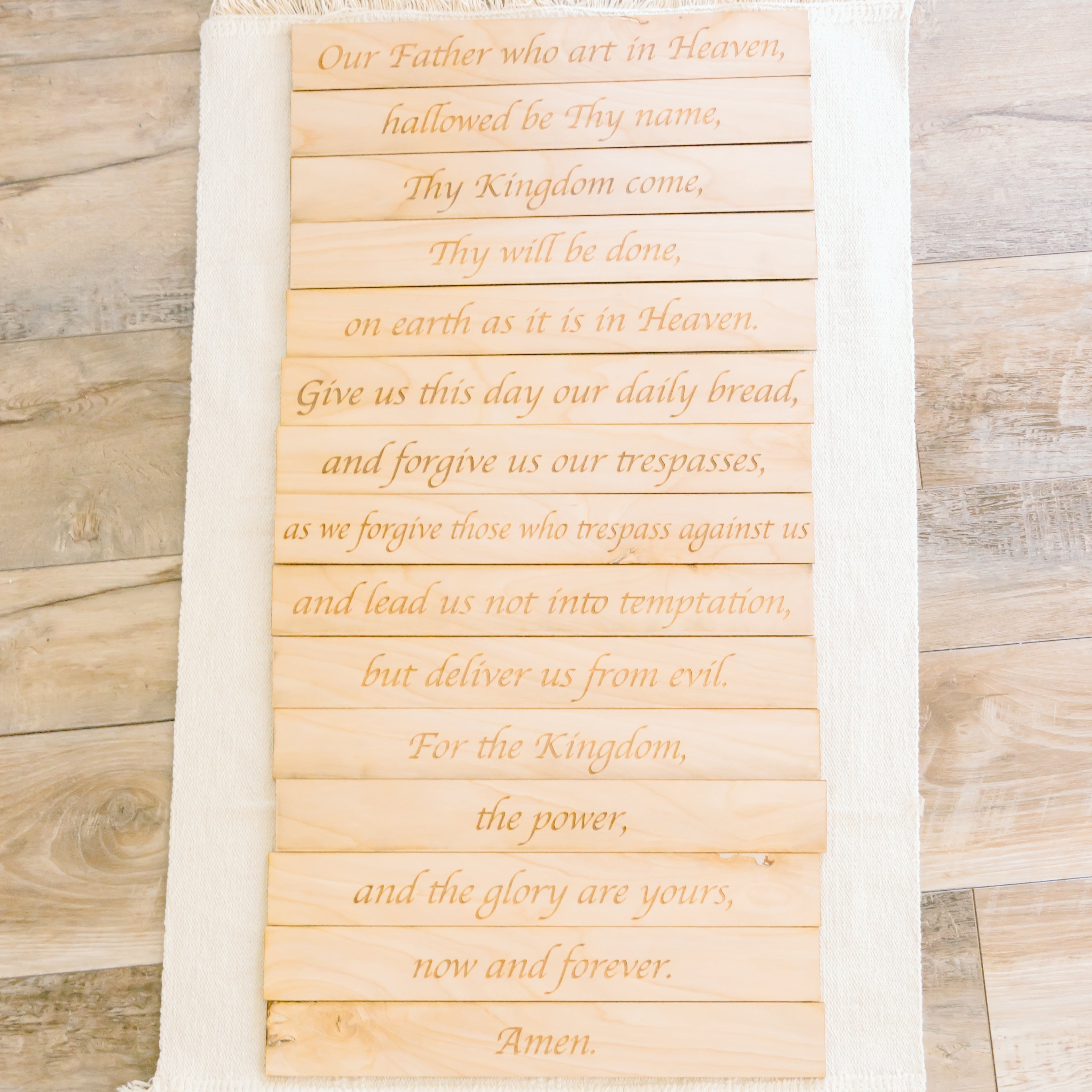 &quot;Our Father&quot; Wooden Plaques