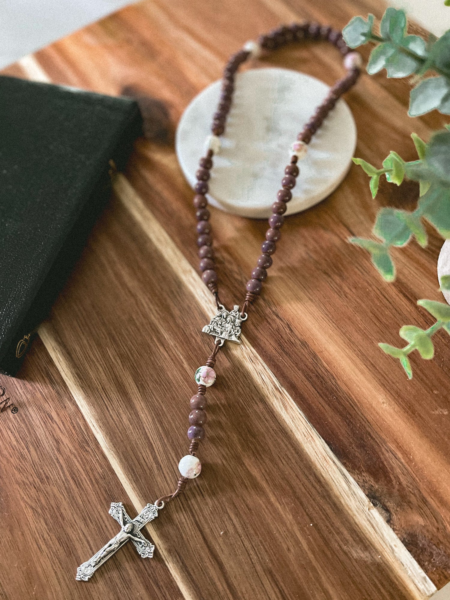 Advent Floral Rosary