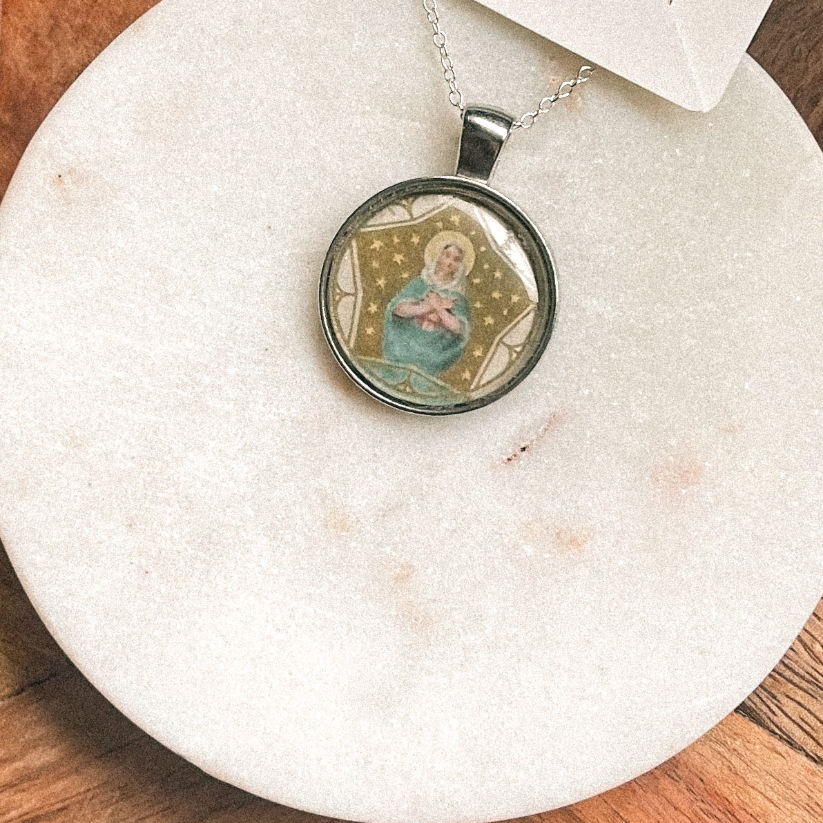 Vintage Holy Card Pendants