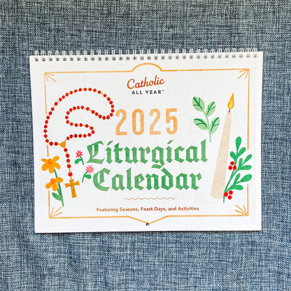 Catholic All Year 2025 Liturgical Wall Calendar