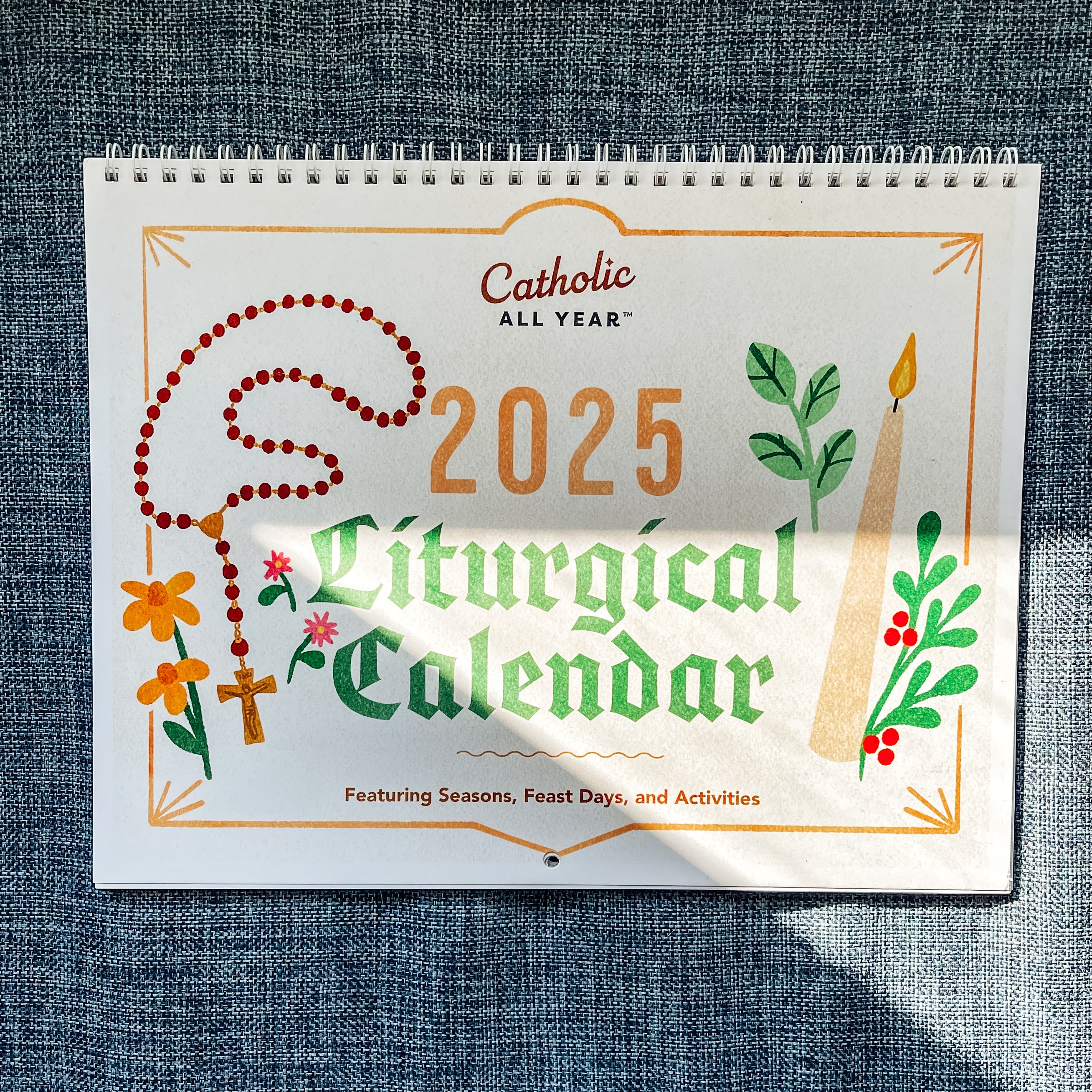 Catholic All Year 2025 Liturgical Wall Calendar