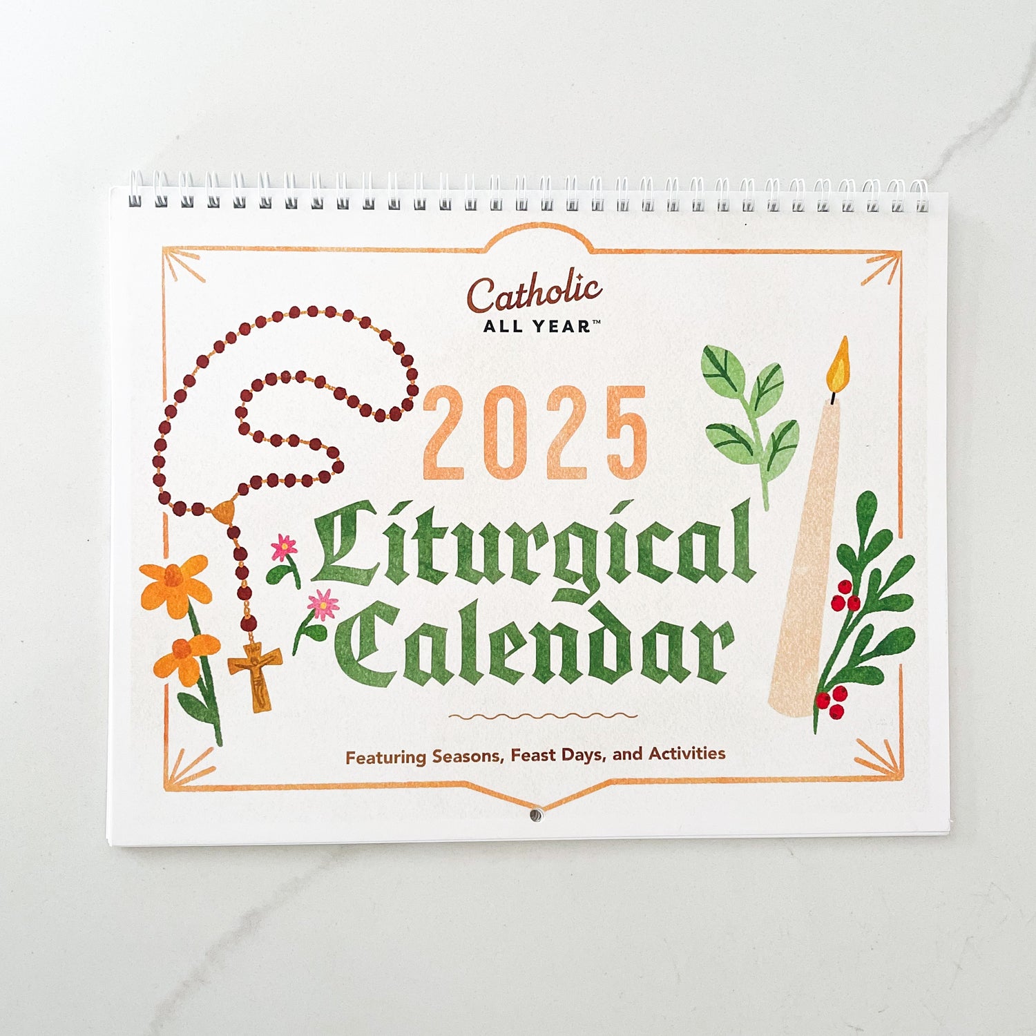 Catholic All Year 2025 Liturgical Wall Calendar