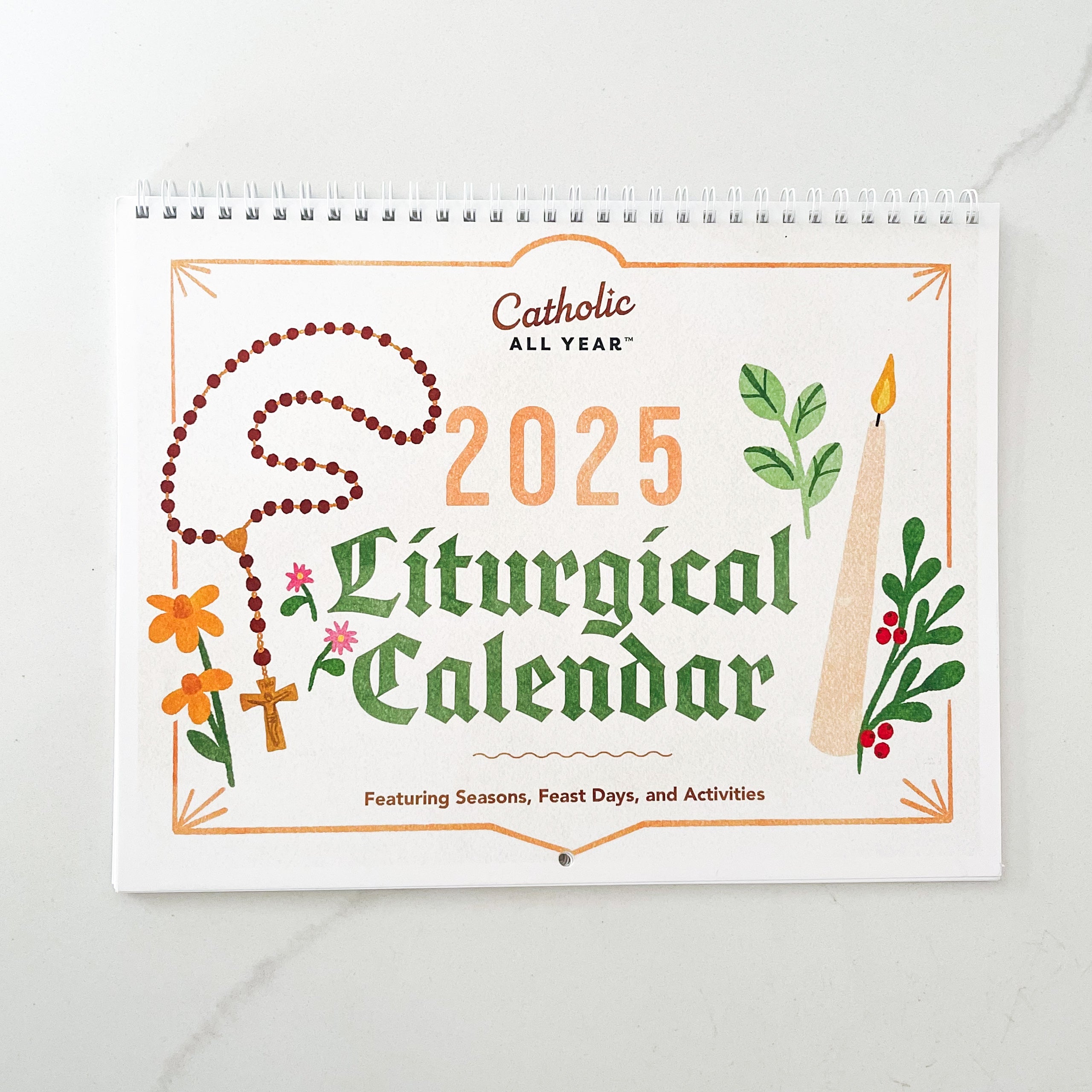 Catholic All Year 2025 Liturgical Wall Calendar