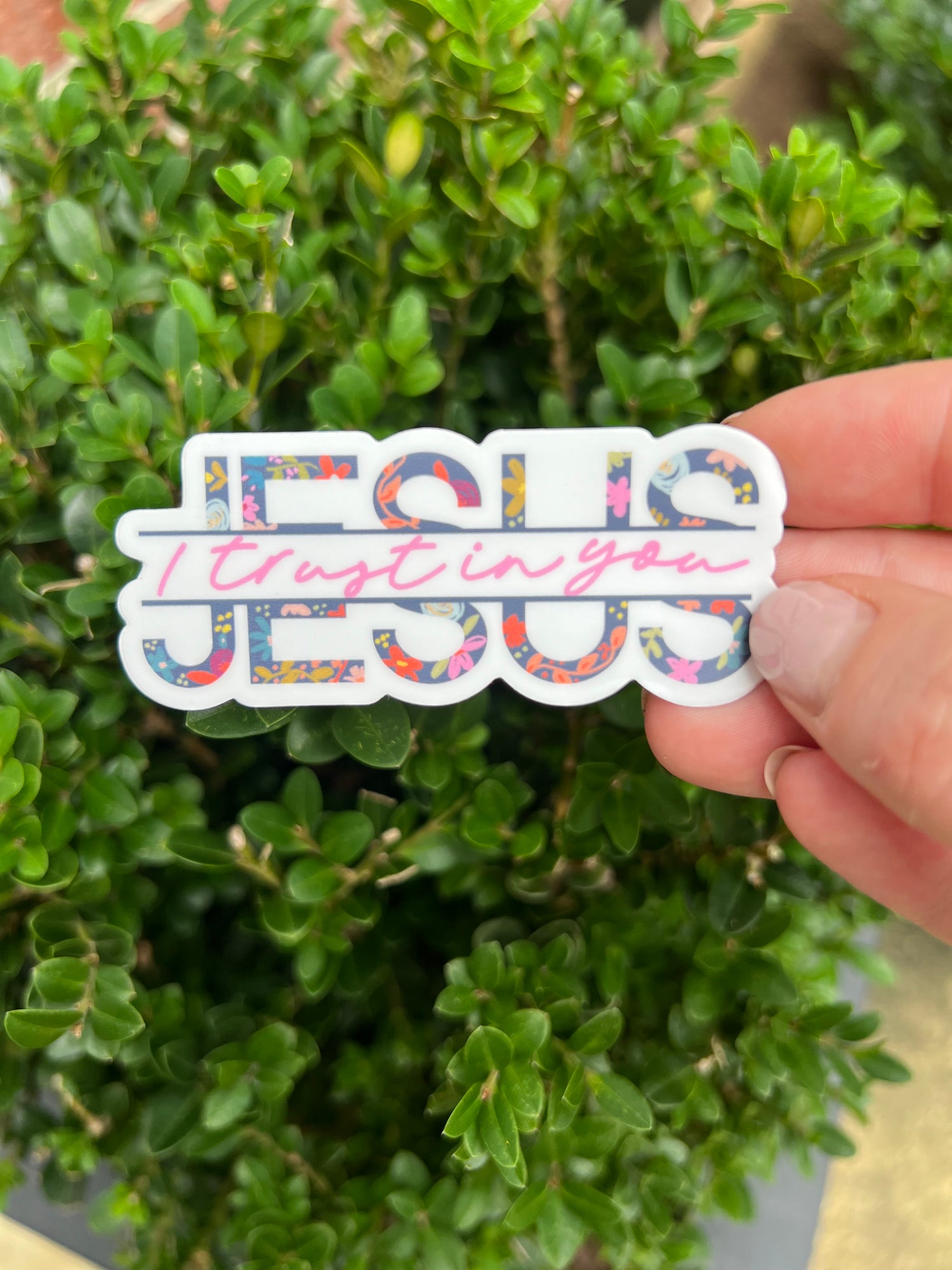 Jesus I Trust in You Sticker