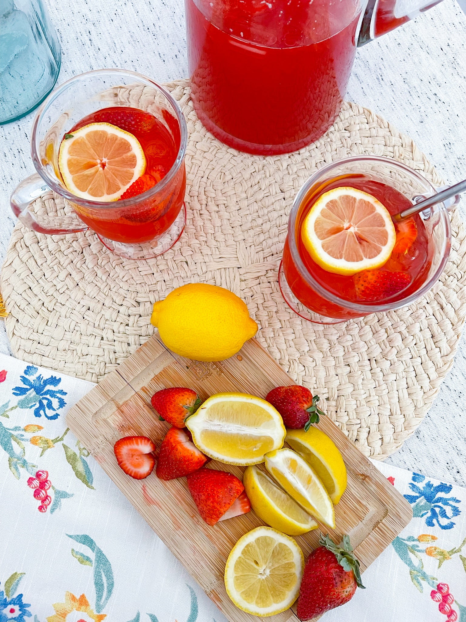 Strawberry Basil Lemonade - August 15 - The Assumption of the Blessed Virgin Mary