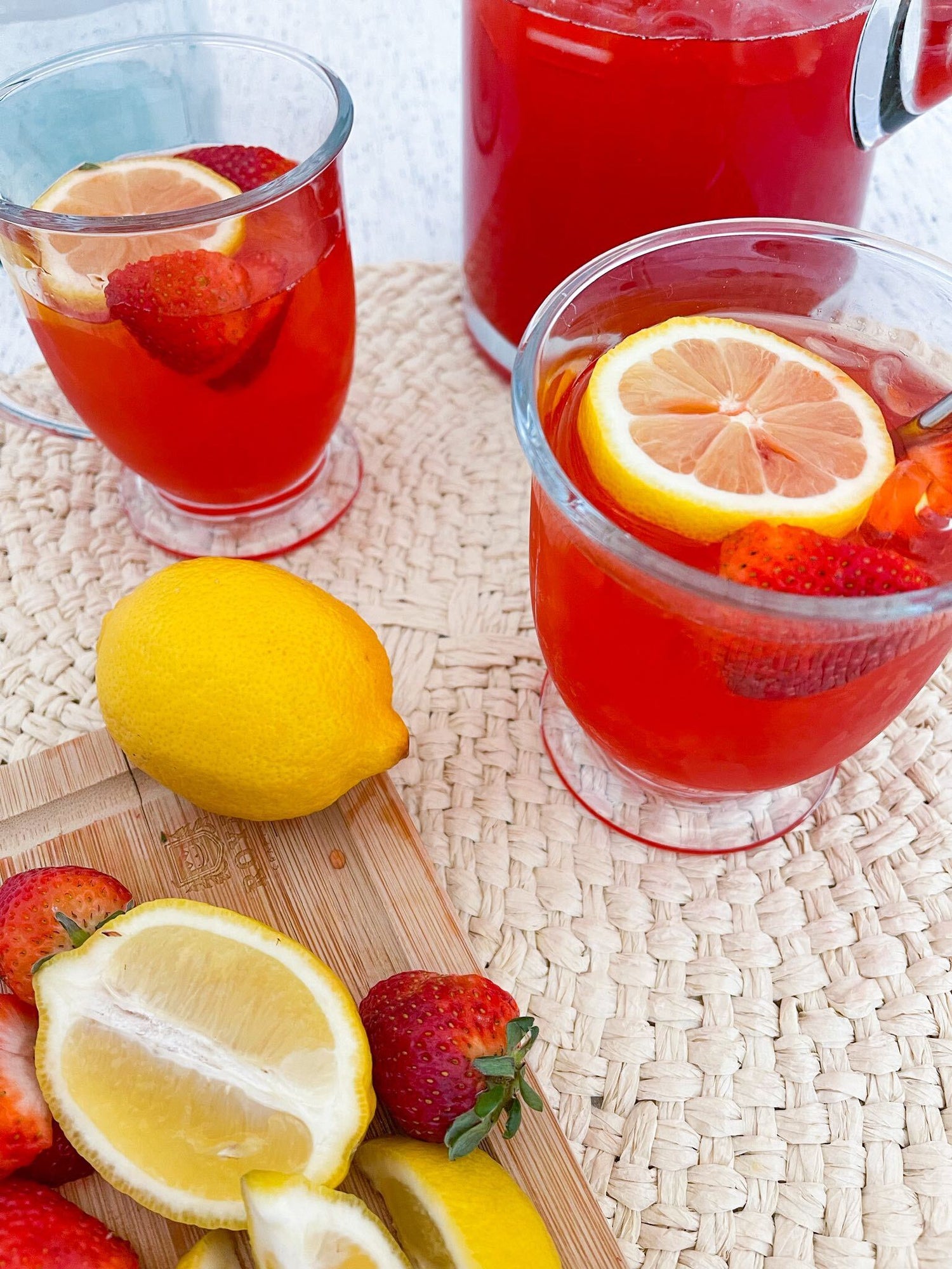 Strawberry Basil Lemonade - September 14 - The Exaltation of the Holy Cross