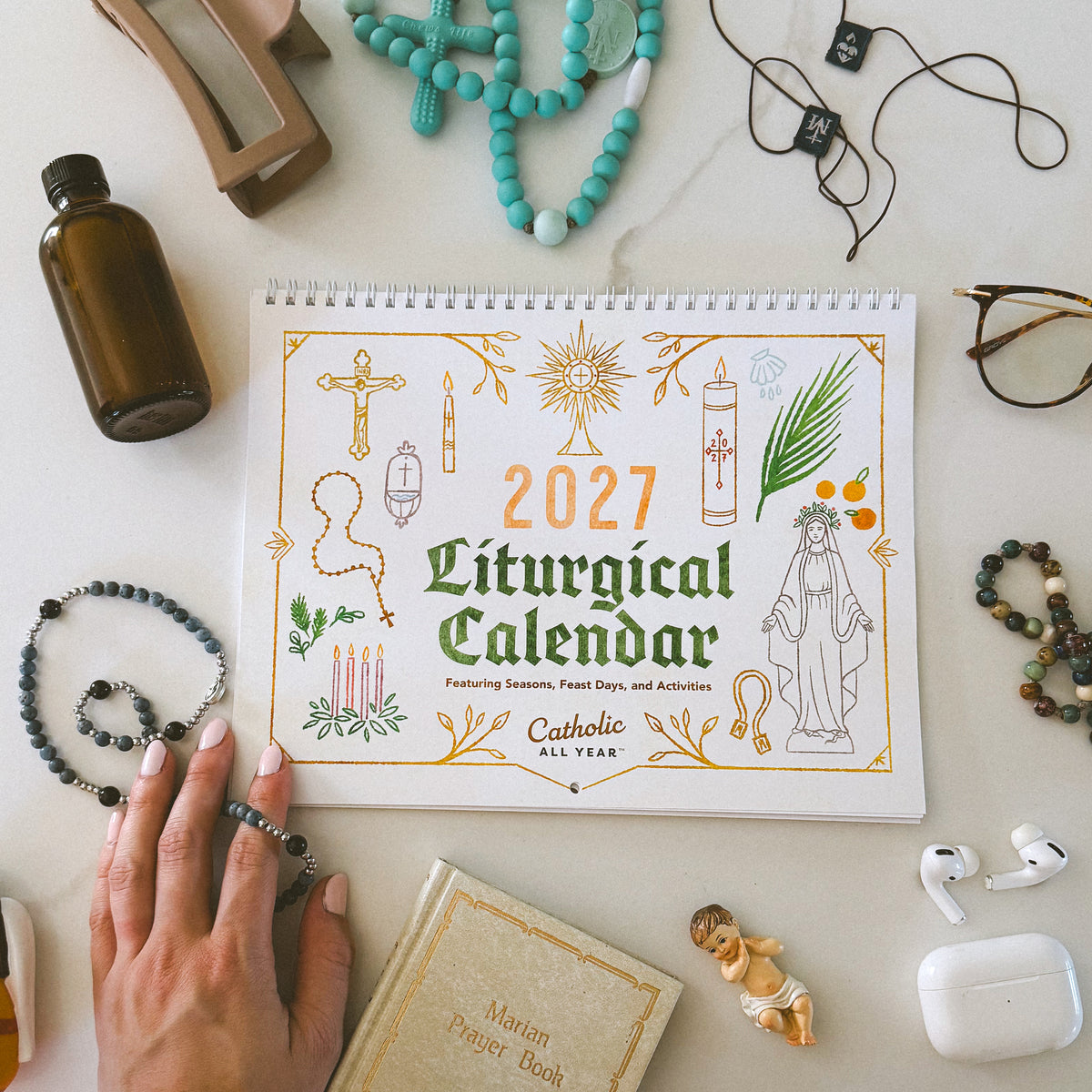 Catholic All Year 2027 Liturgical Wall Calendar