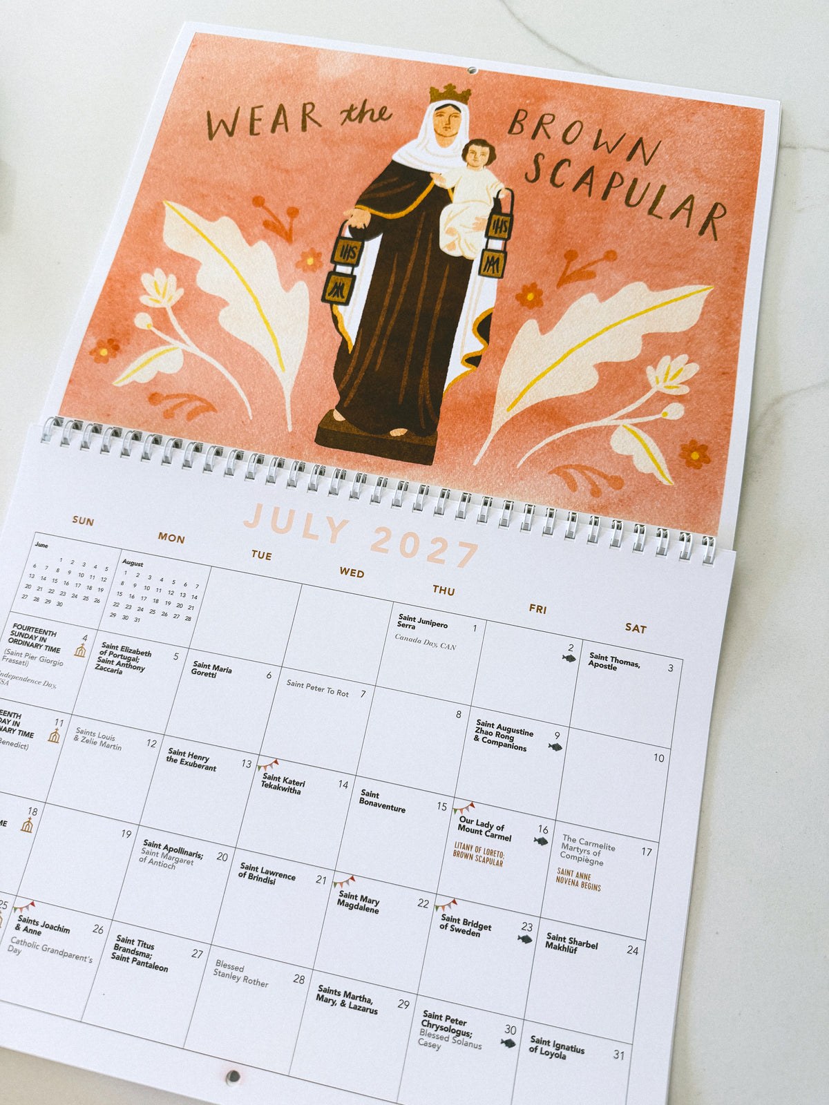 Catholic All Year 2027 Liturgical Wall Calendar