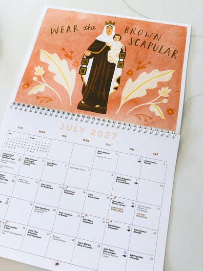 Catholic All Year 2027 Liturgical Wall Calendar