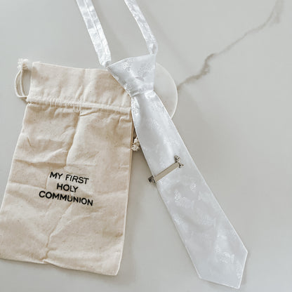First Communion Set for Boys - Tie with Tie Clip