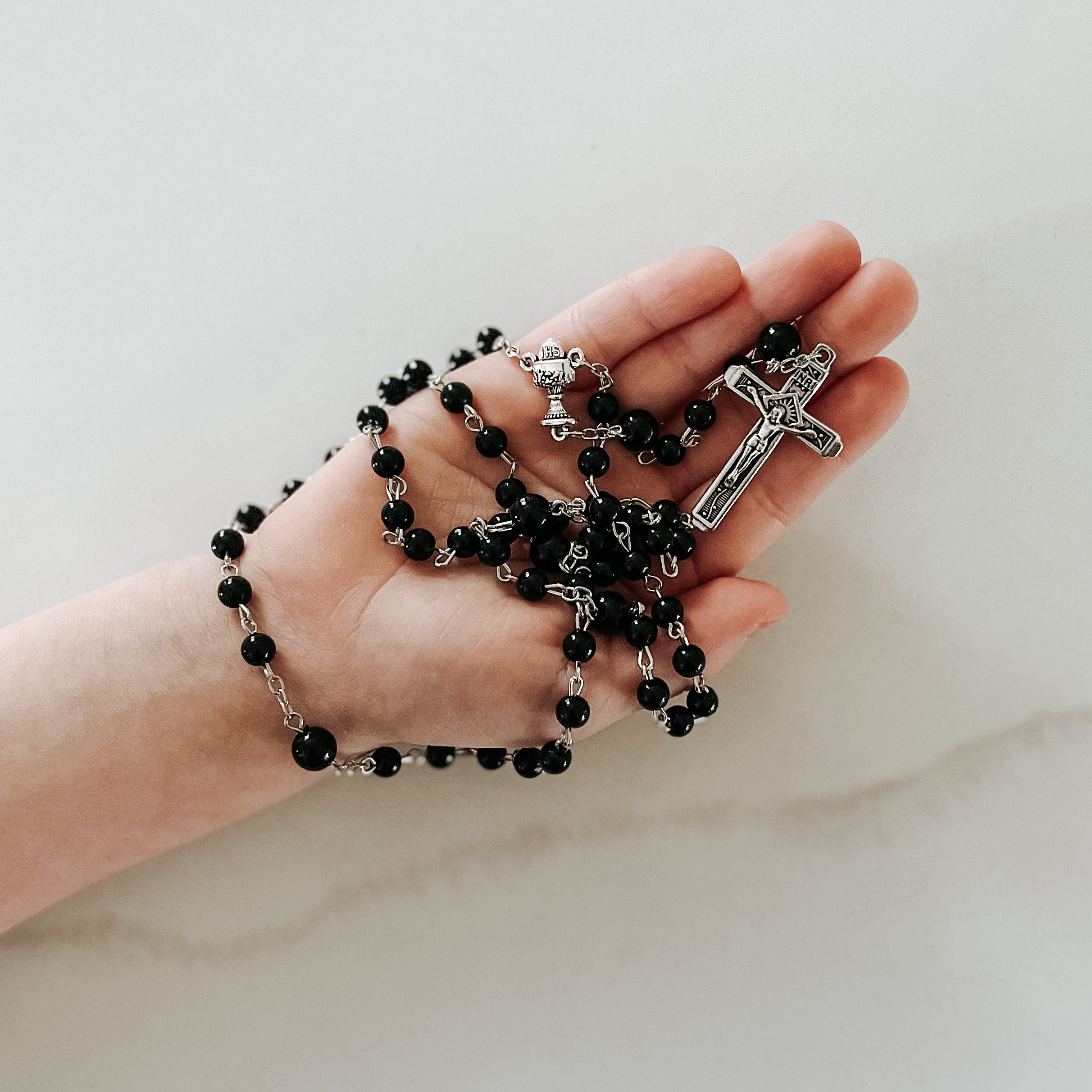 First Communion Rosary with Keepsake Box