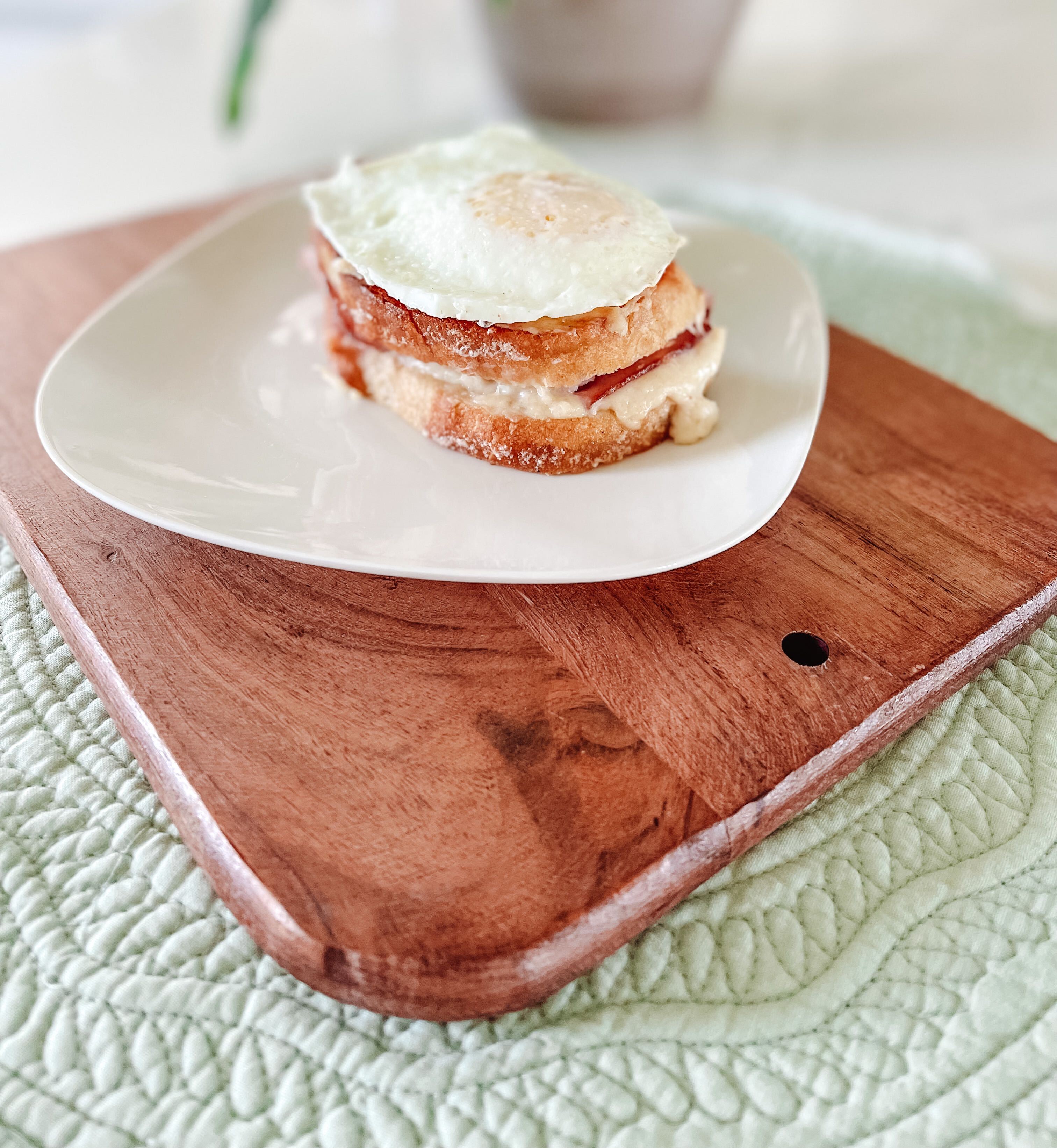 Croque Madame (Crispy Lady) Sandwiches - May 30 - St. Joan of Arc