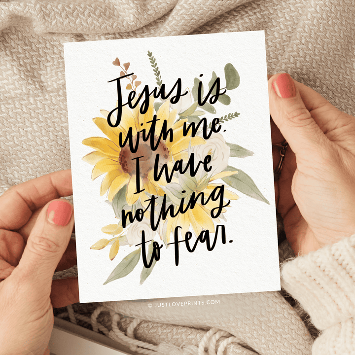 Jesus is With Me Greeting Card