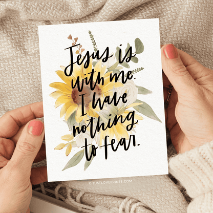 Jesus is With Me Greeting Card