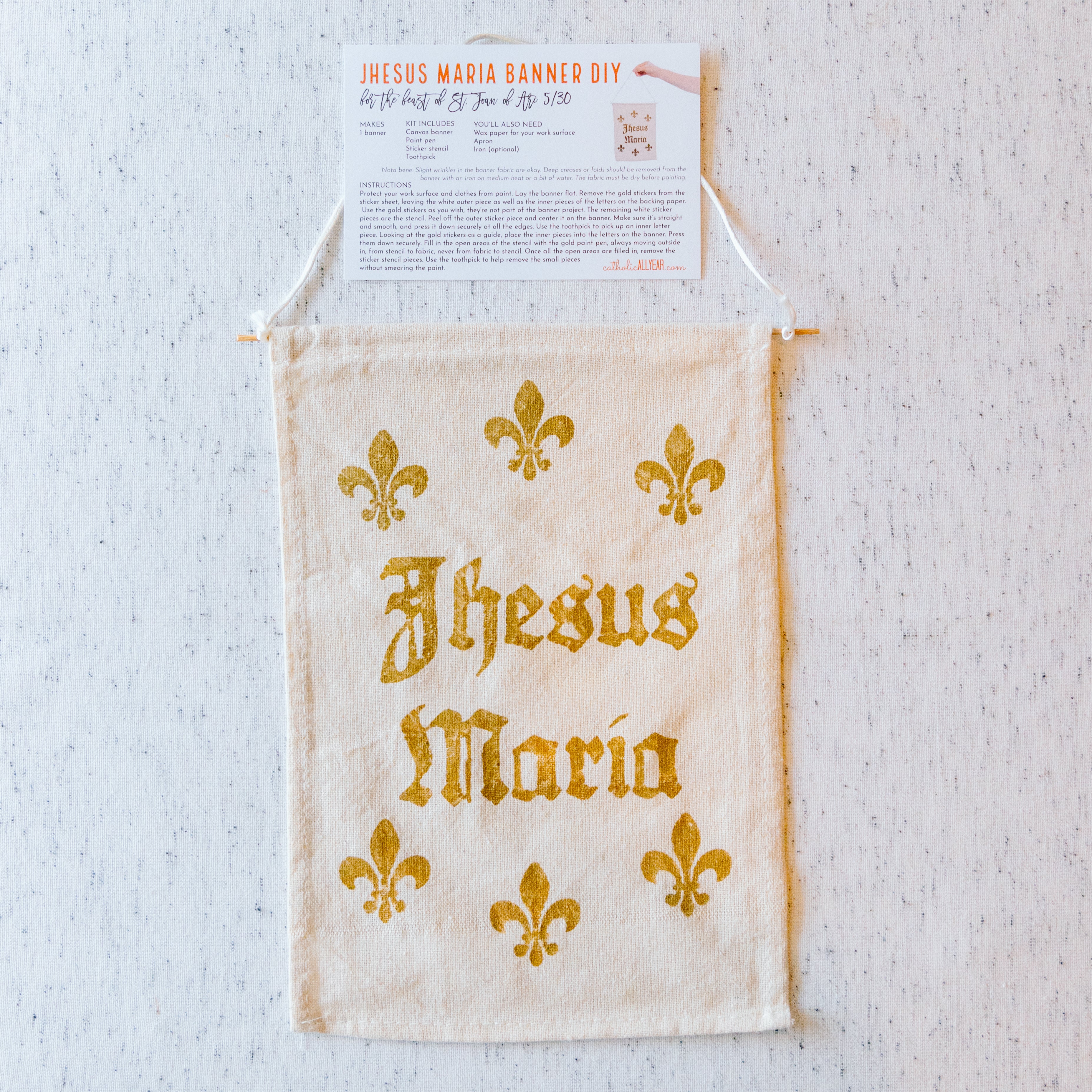 Joan of Arc Banner Kit – The Catholic All Year Marketplace
