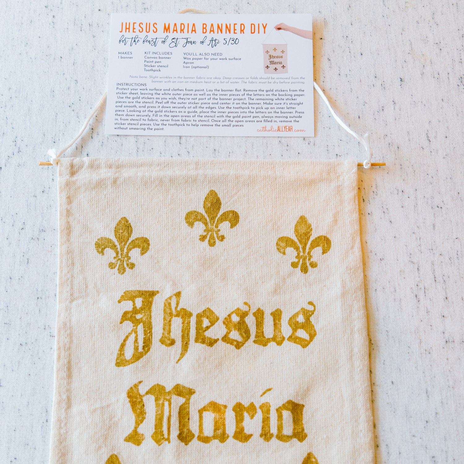 Joan of Arc Banner Kit