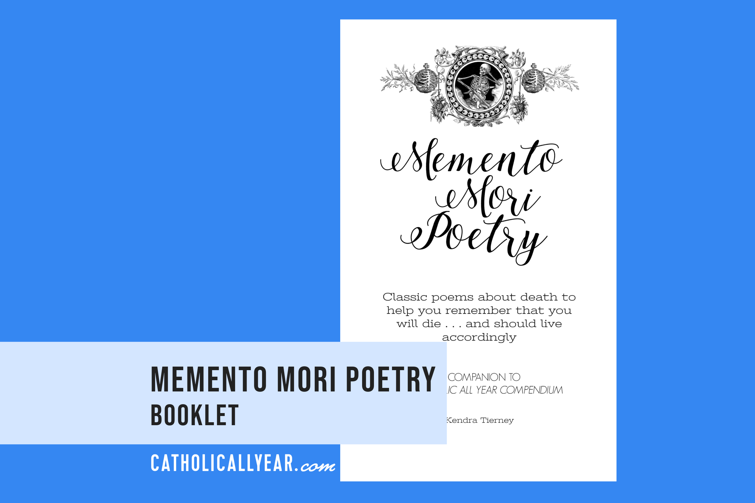 Memento Mori Poetry Printable Booklet {Digital Download}