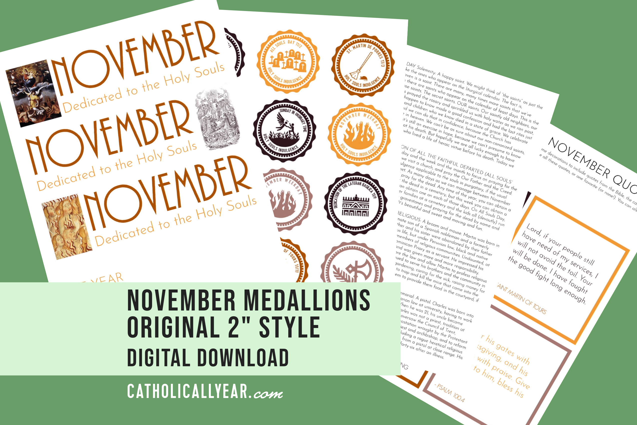 November Medallions Original 2&quot; Style