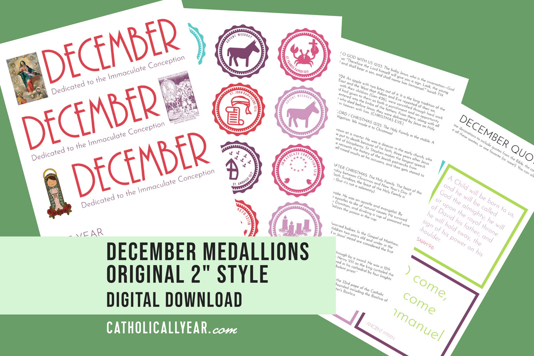 December Medallions Original 2&quot; Style